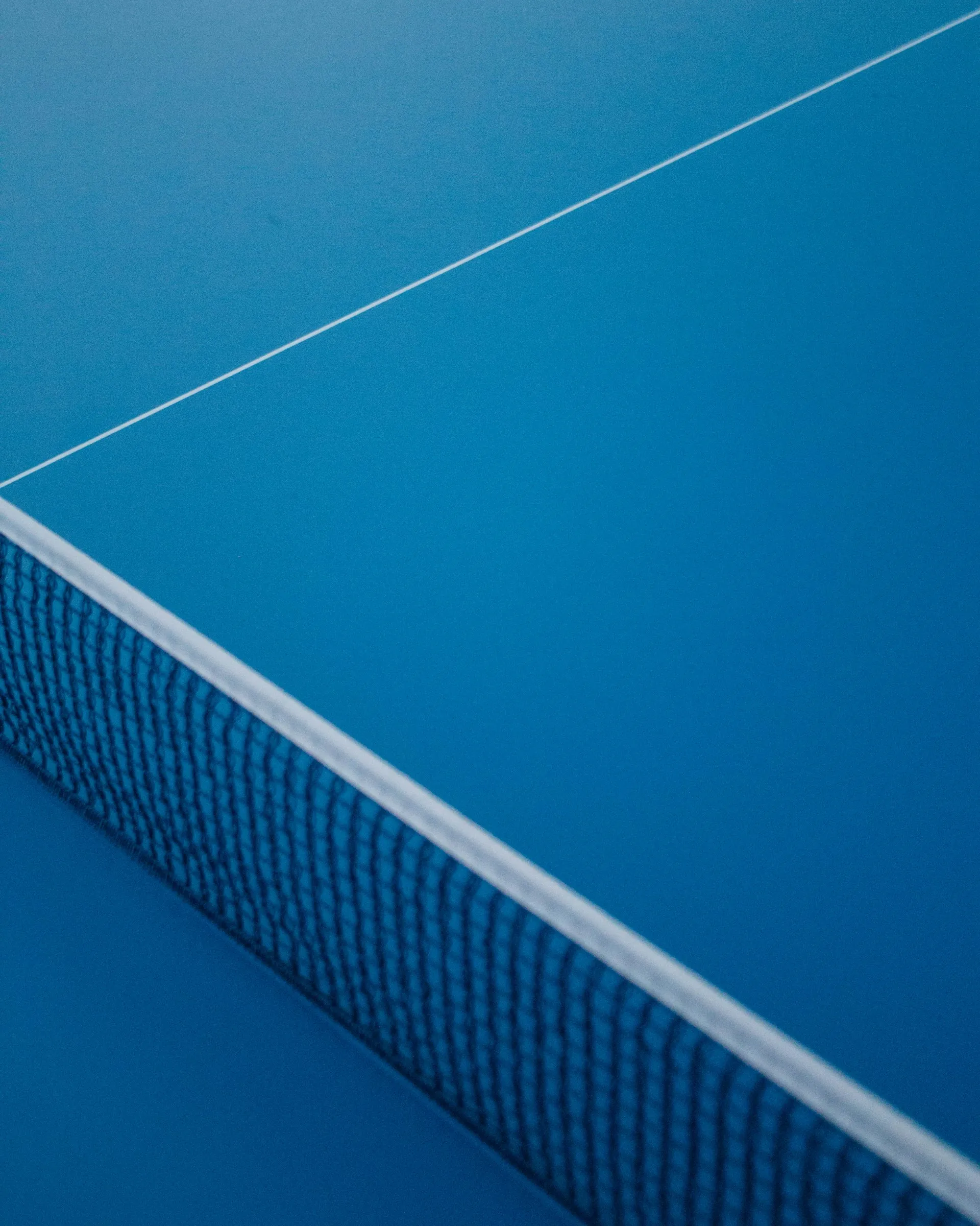 Padel court with net